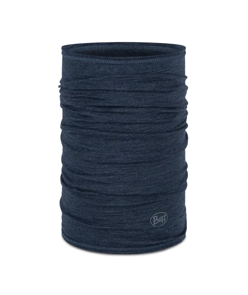 Buff Buff Merino Lightweight Neckwear Solid Night Blue