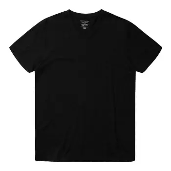 Panos Emporio Panos Emporio Bamboo V-neck Tee Svart Small Herre