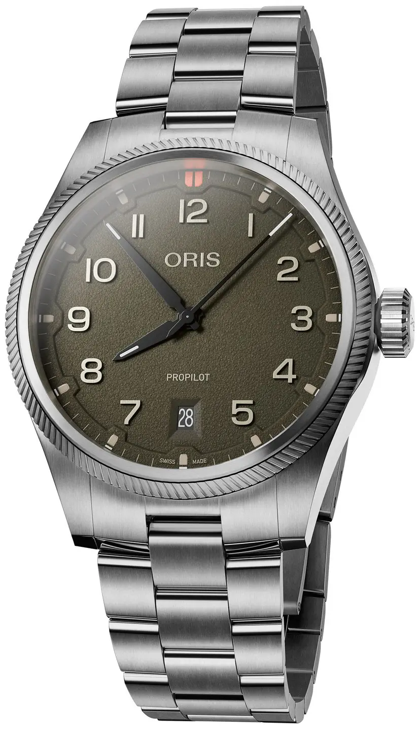Oris Oris Herreklokke 01 733 7805 4167-07 8 20 04LC Propilot Grønn/Stål