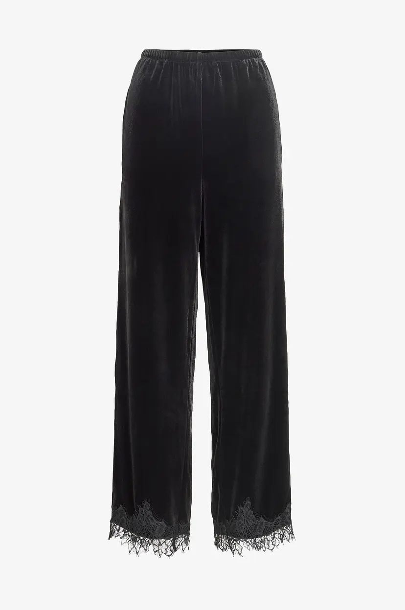 Vila Bukser Vialindra Hw Wide Pants/Vol/Bfs - Svart