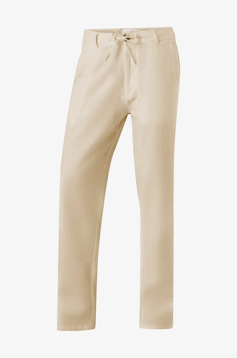 Selected Men Bukser slhSlimtape-Brody 172 Linen Pants - Beige
