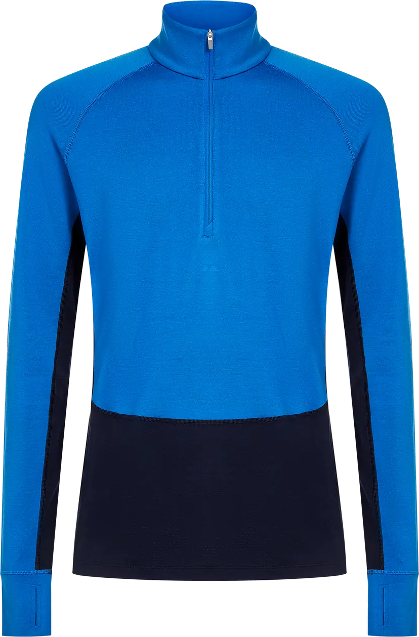 Icebreaker Icebreaker Men's Merino 260 ZoneKnit Long Sleeve Half Zip Midnight Navy/Lazurite/Cb