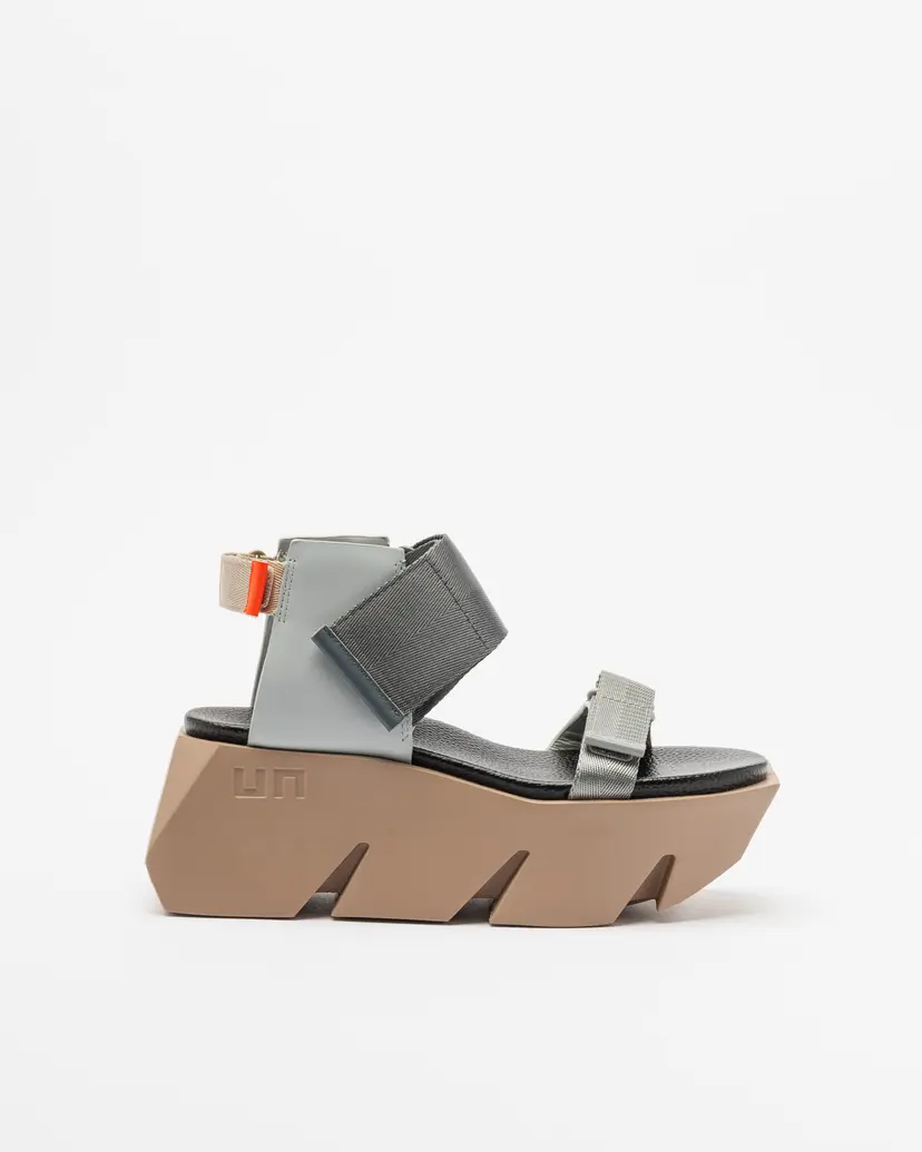United Nude United Nude BULL RUN Gray Platform sandals