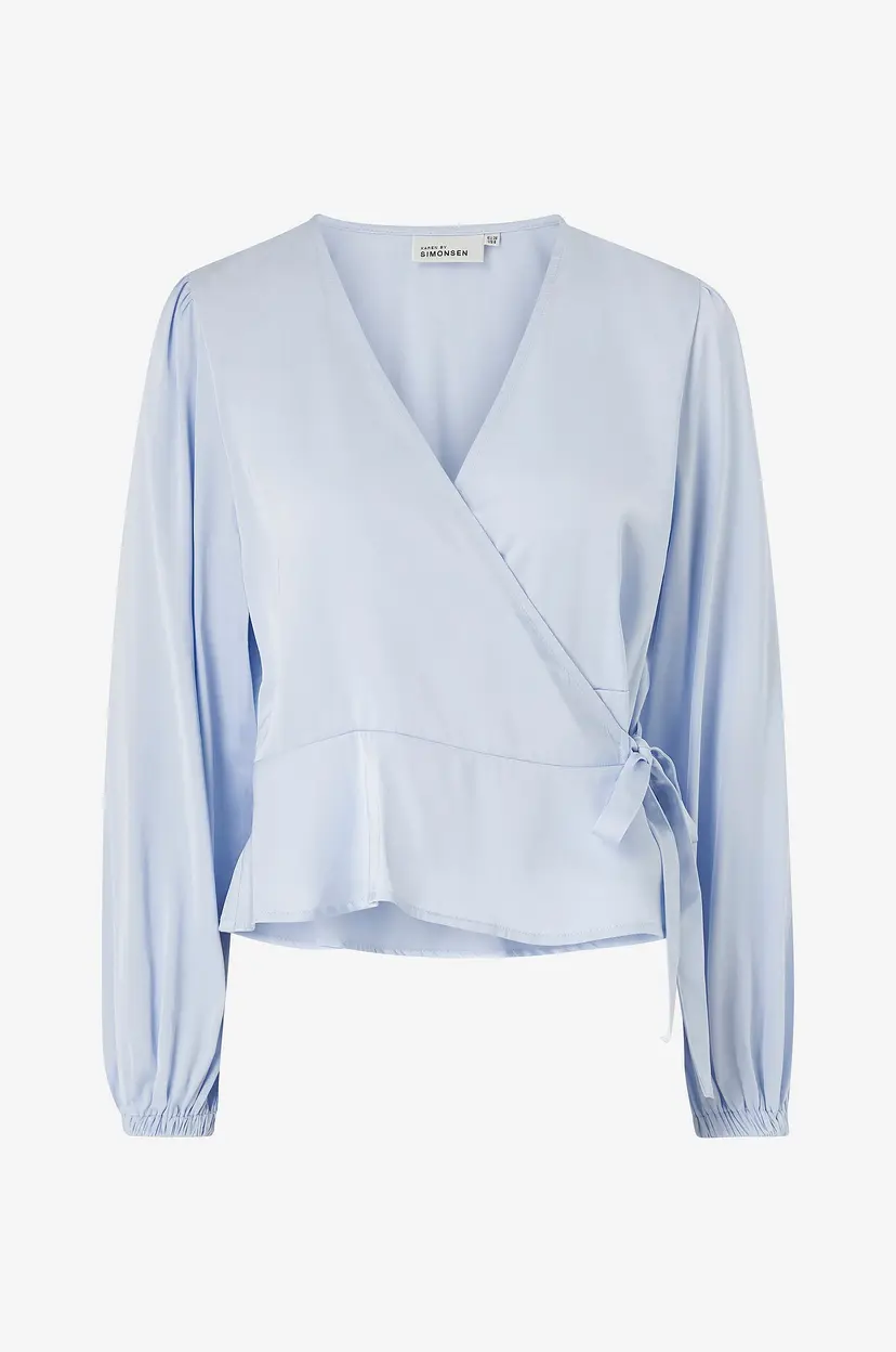 Karen By Simonsen Omslagsbluse kbThorun Blouse - Blå