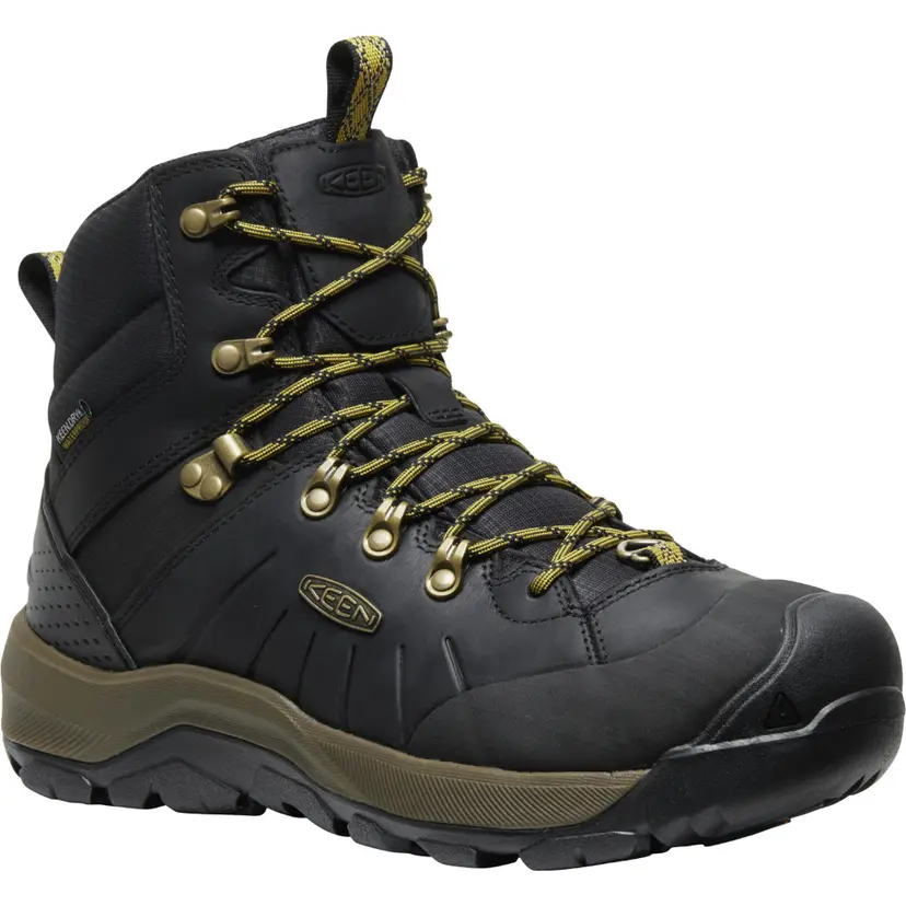 Keen Footwear Keen Footwear M's Revel IV Mid Polar Black/Lemon Curry