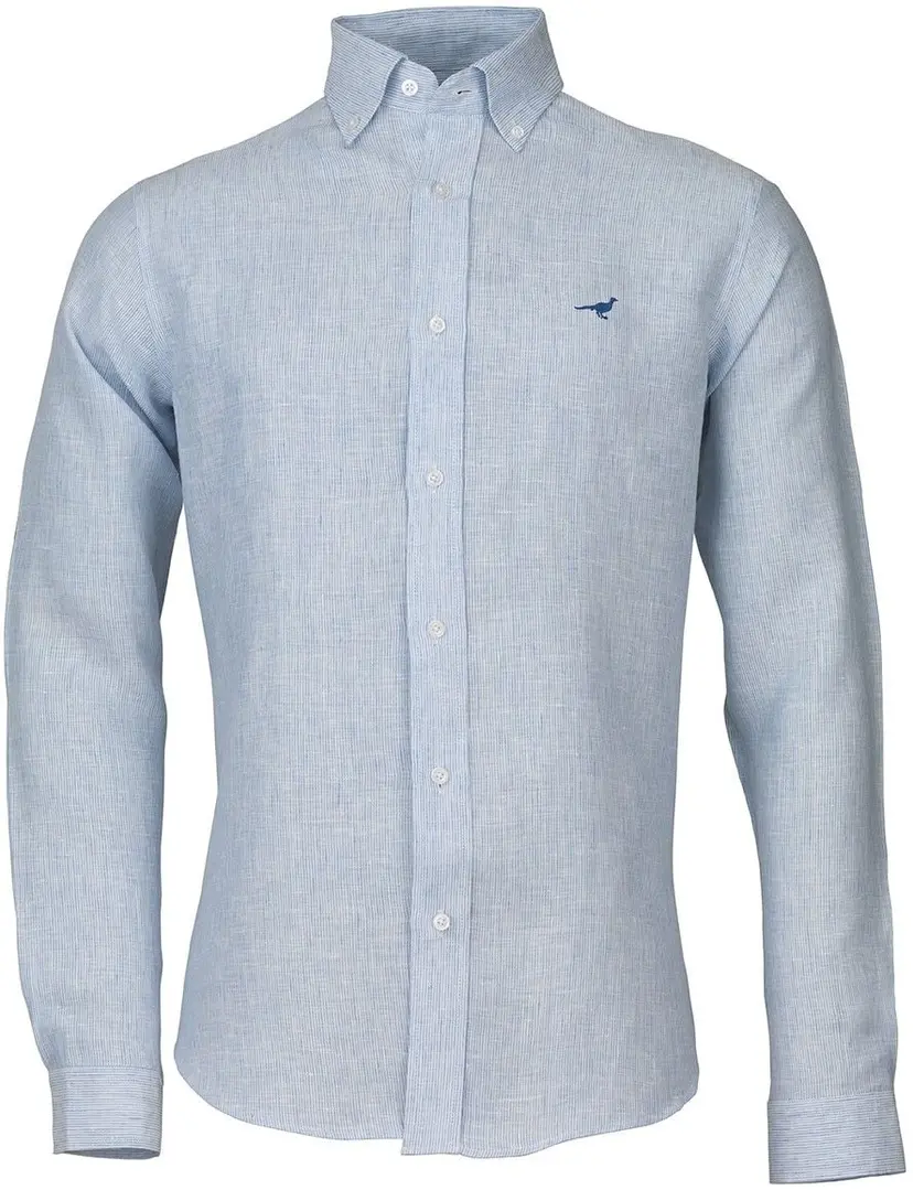 Laksen Laksen Portofino Linen Shirt Blue