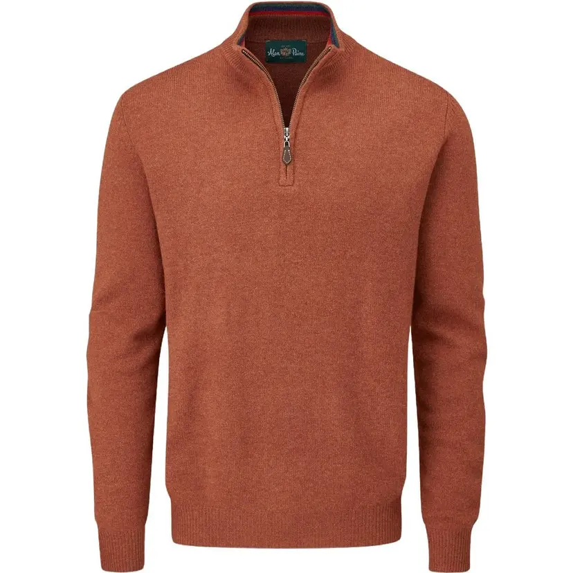 Alan Paine Alan Paine M's Streetly 1/2 Zip Mock Neck Tiger