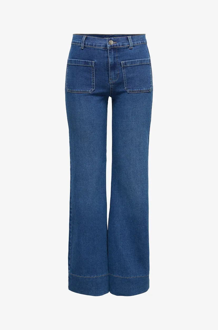 ONLY Jeans Onlcypress HW Pocket Flare Dnm Pim - Blå