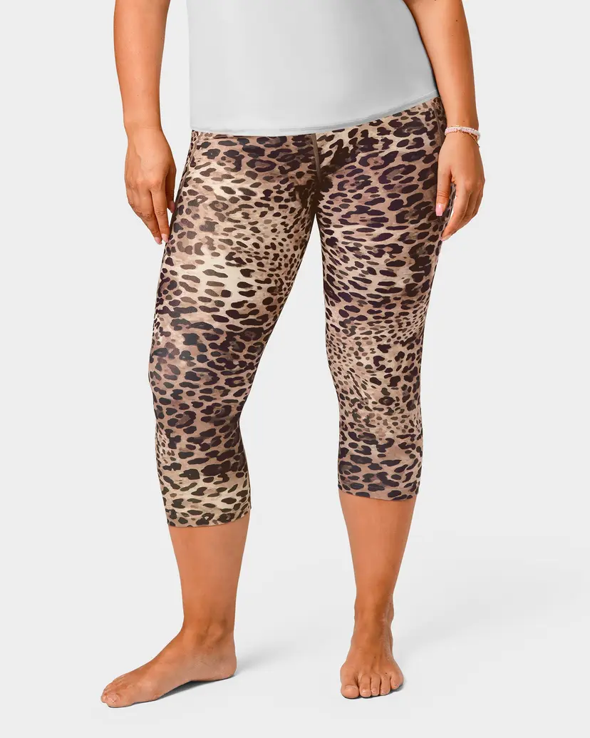 Huabo Signature Leopard Capri