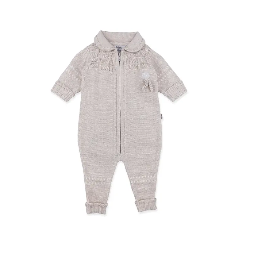 Lillelam Sparkedress i merinoull «Classic» Lys beige