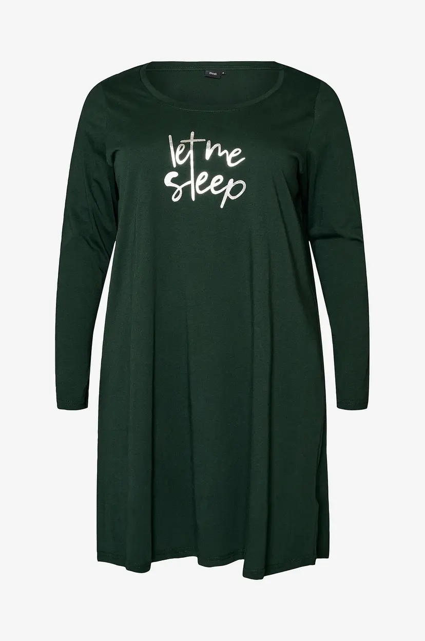 Zizzi Nattkjole mAlly L/S - Grønn