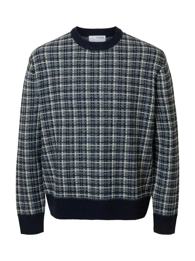 SELECTED SLHMIKOLAS LS KNIT RELAXED CREW NEC