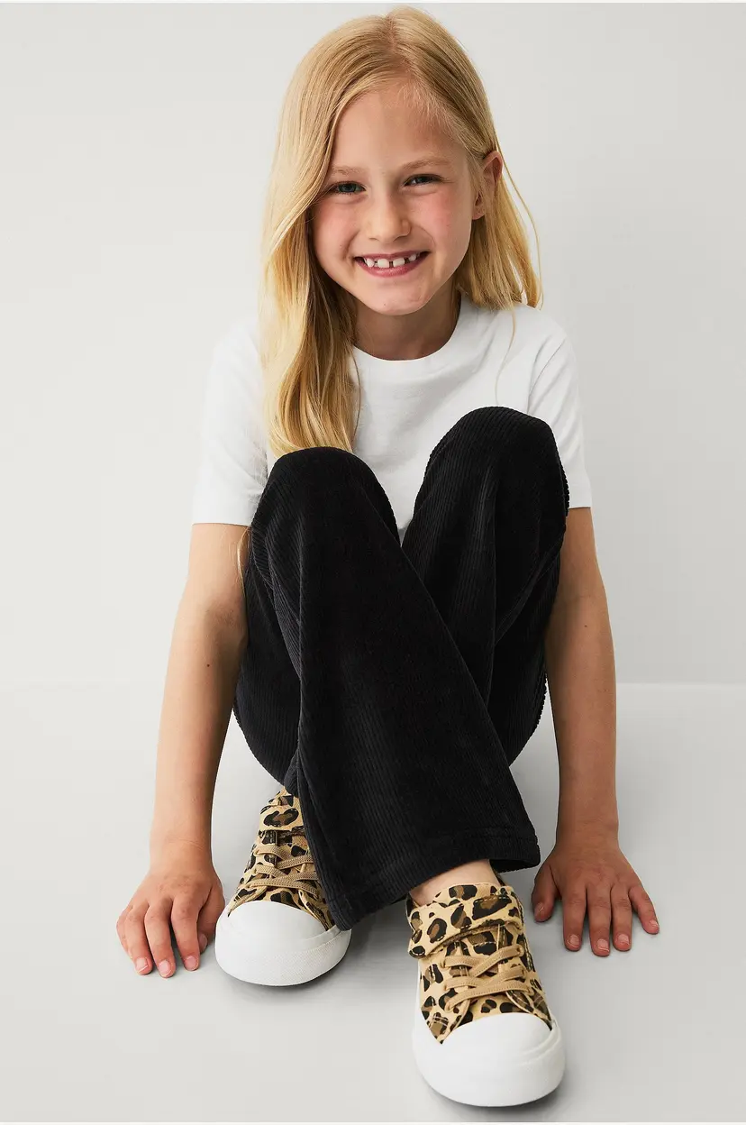 Ellos Collection Leggings i velur - Svart