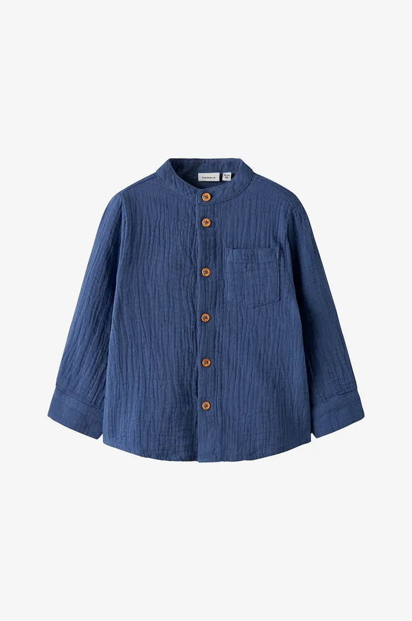 NAME IT Skjorte nmmJohn LS Shirt - Blå