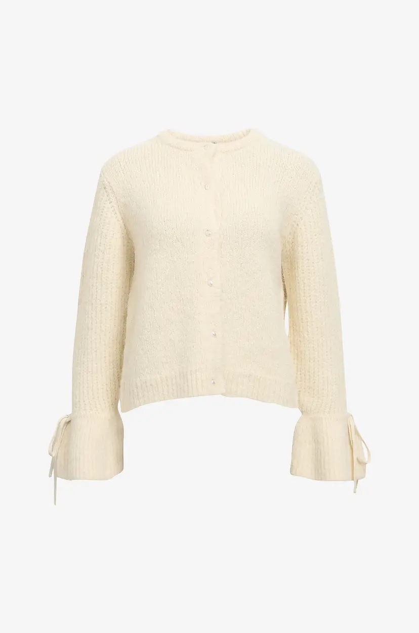 Object Collectors Item Kardigan objSalika L/S RE Knit - Hvit