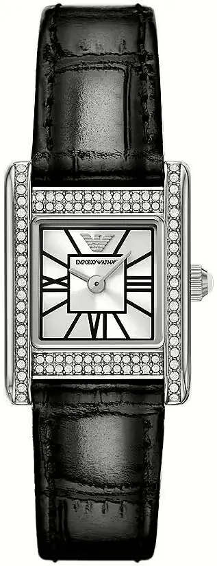 Emporio Armani Emporio Armani Dameklokke AR11660 Genni Sølvfarget/Lær