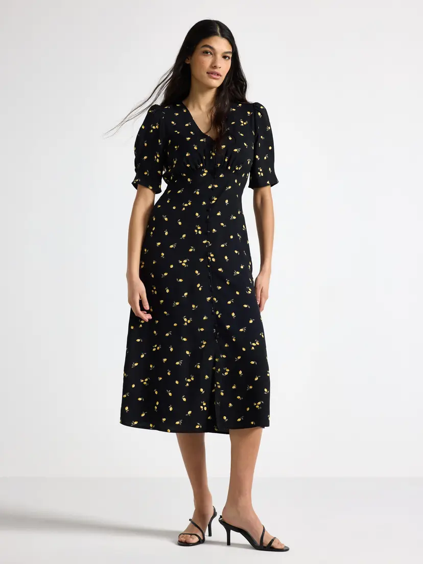 Lindex Midikjole med puffermer