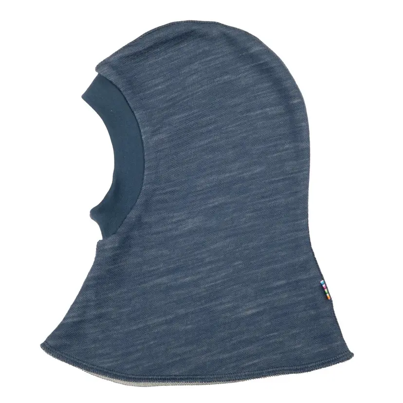 Joha Balaclava dobbelt lag ull/bambus "Propeller" Blue