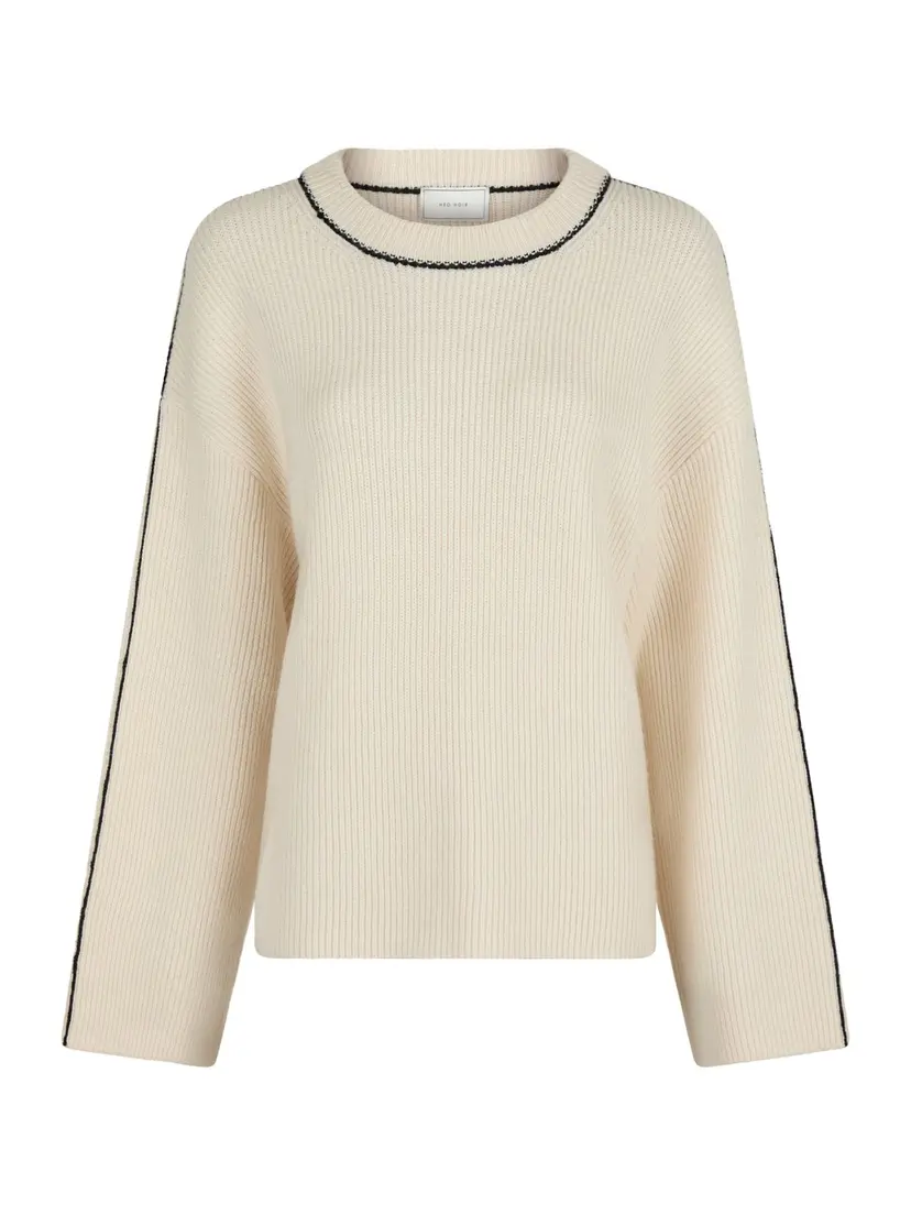 Neo Noir Latte Knit Blouse