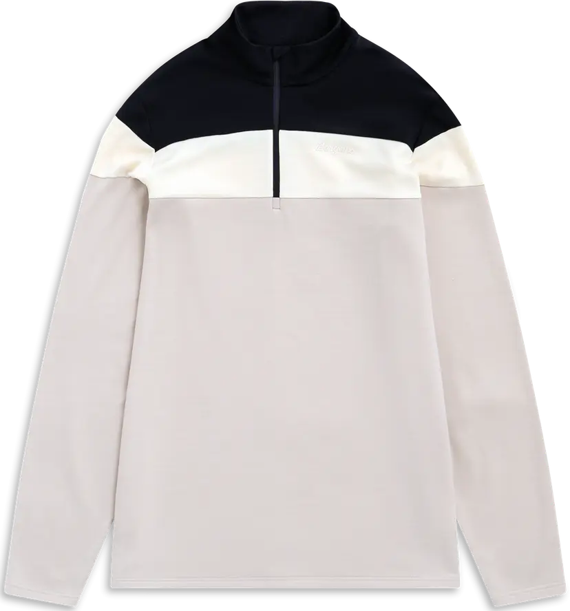 Bergans Bergans Men´s Uldal Wool Half Zip  Bone White/black/creme