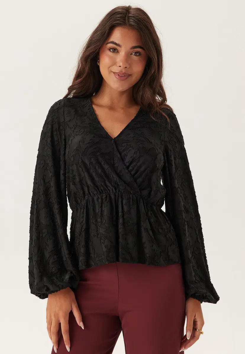 Happy Holly Structure Floral Top