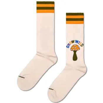 Happy Socks Happy socks Strømper 2P Grow Wild Crew Sock Beige modal Str 36/40