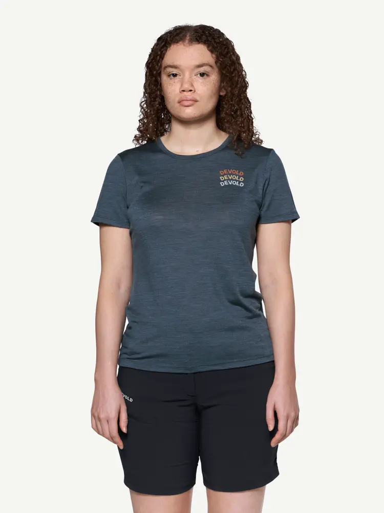 Devold Devold - Active Legacy T-skjorte Dame - Large - Blå