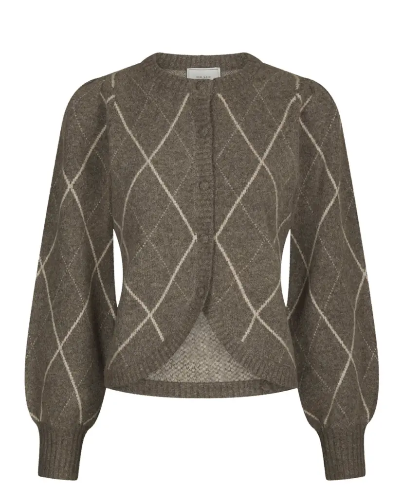 Neo Noir Koteas Check Knit Crdigan