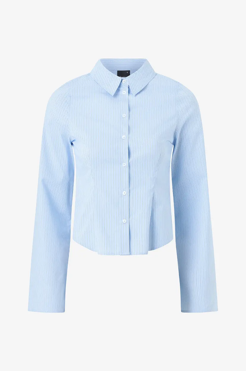 Gina Tricot Skjorte Shaped shirt - Blå