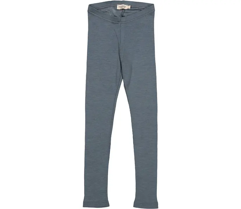 Marmar Copenhagen MarMar Ull Leggings Rib Leg Stormy Blue (74 / 9 mnd)