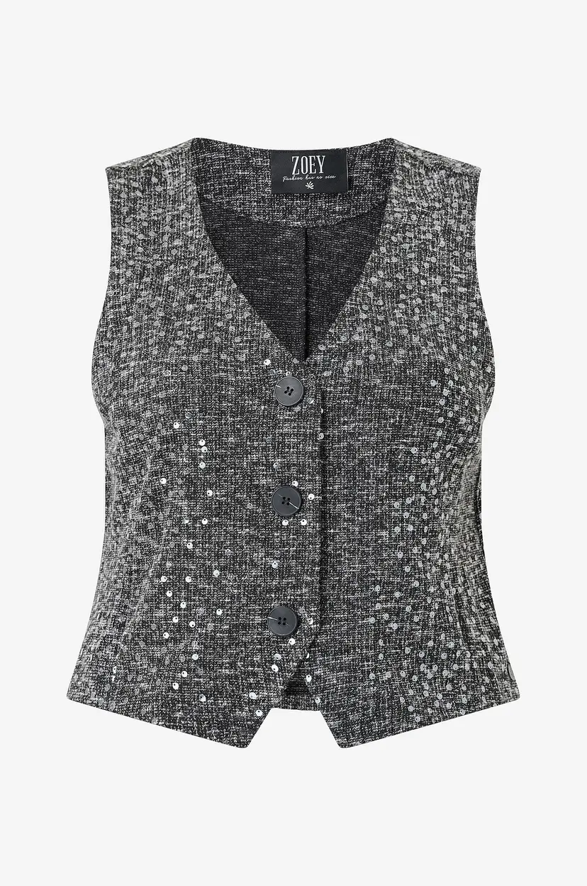 ZOEY Vest Thea Vest - Grå