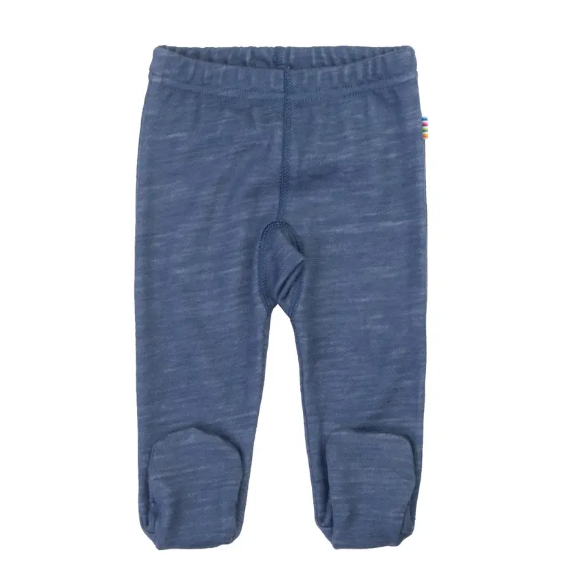 Joha Leggings med fot i ull/bambus Mørk blå