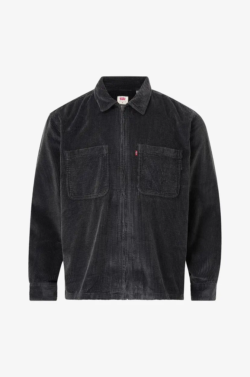 Levi's Skjorte Ports Boxy Zip Up - Grå