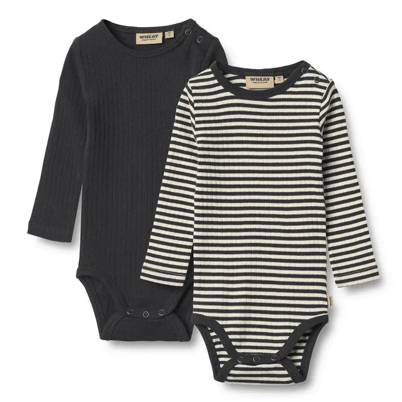 Wheat Wheat - Body 2-pk Spencer Navy Stripe