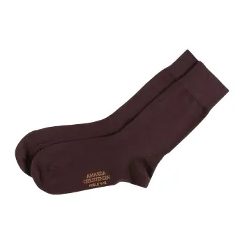 Amanda Christensen Amanda Christensen Strømper Noble Ankle Socks Mørkbrun