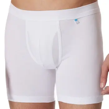 Schiesser Schiesser Long Life Cotton Cyclist Boxer Hvit bomull Small Herre