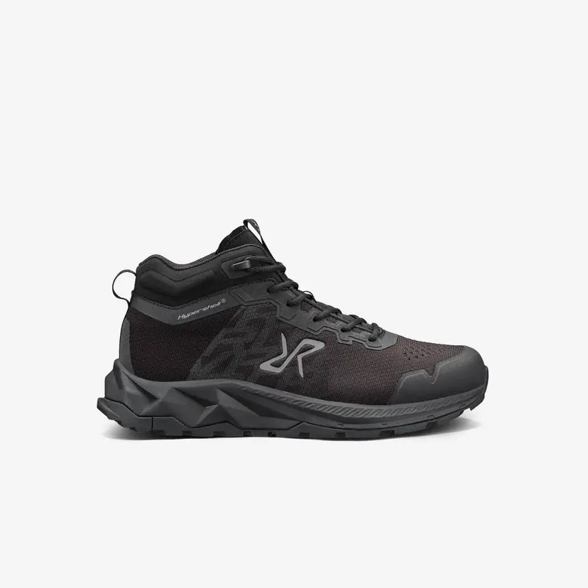 RevolutionRace Trailknit Waterproof Mid Hiking Shoes Herre Jetblack