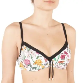 Chantelle Chantelle Flowers Underwire Bikini Bra Hvit m Blomste Dame