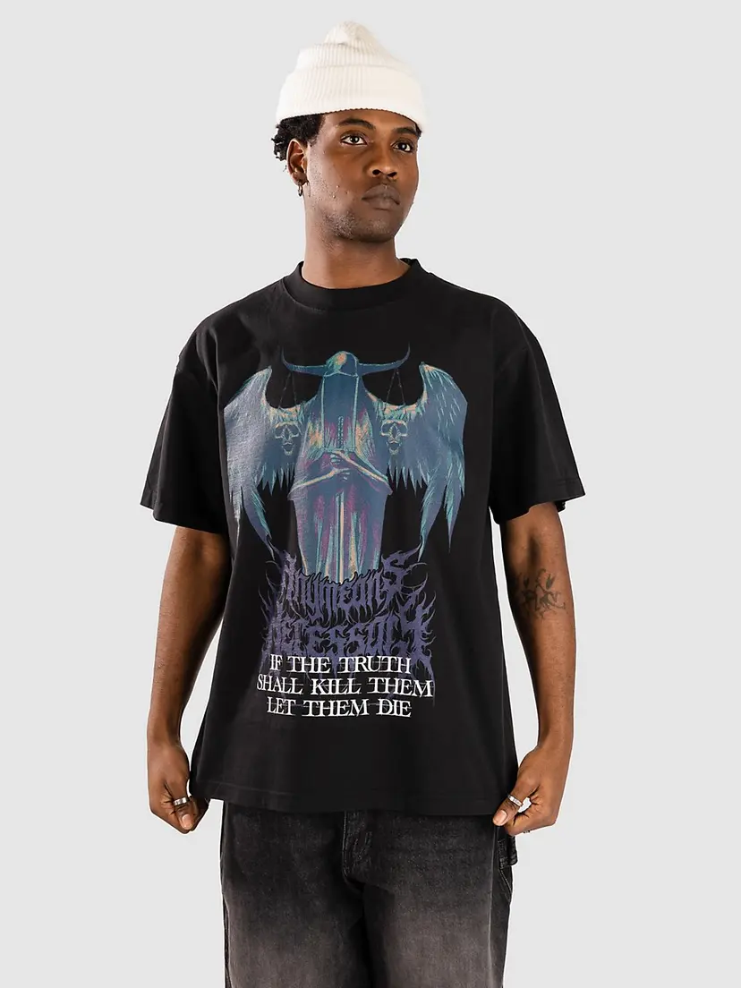 Any Means Necessary Any Means Necessary Truth Shall Kill Boxy T-skjorte svart