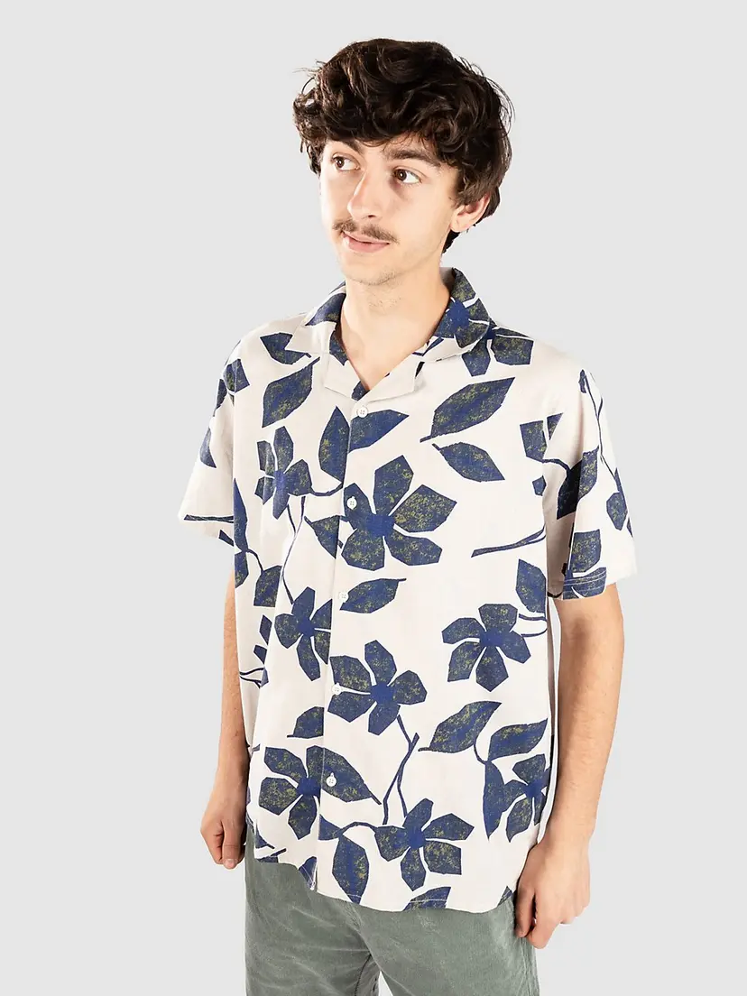 Fat Moose Fat Moose Ezra Cotton Linen Skjorte mønster