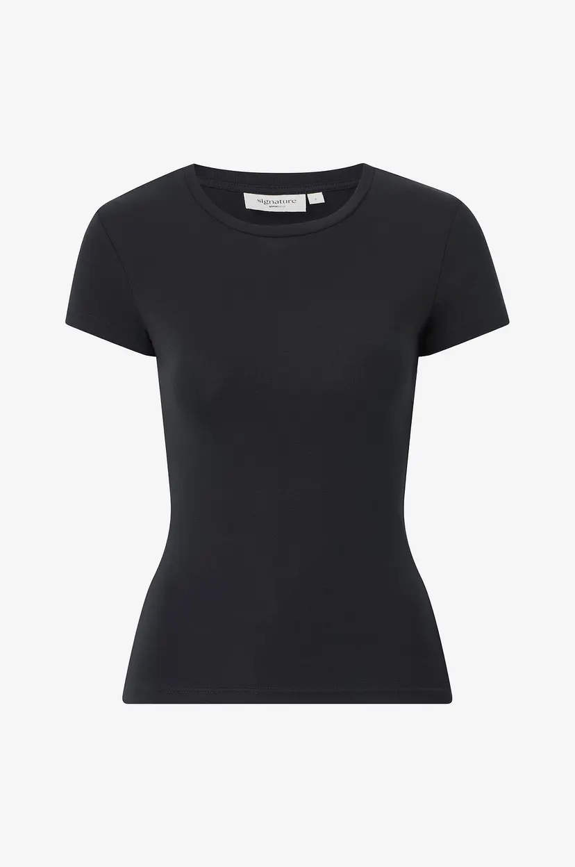 Gina Tricot T-skjorte Perfect Tight Tee - Svart