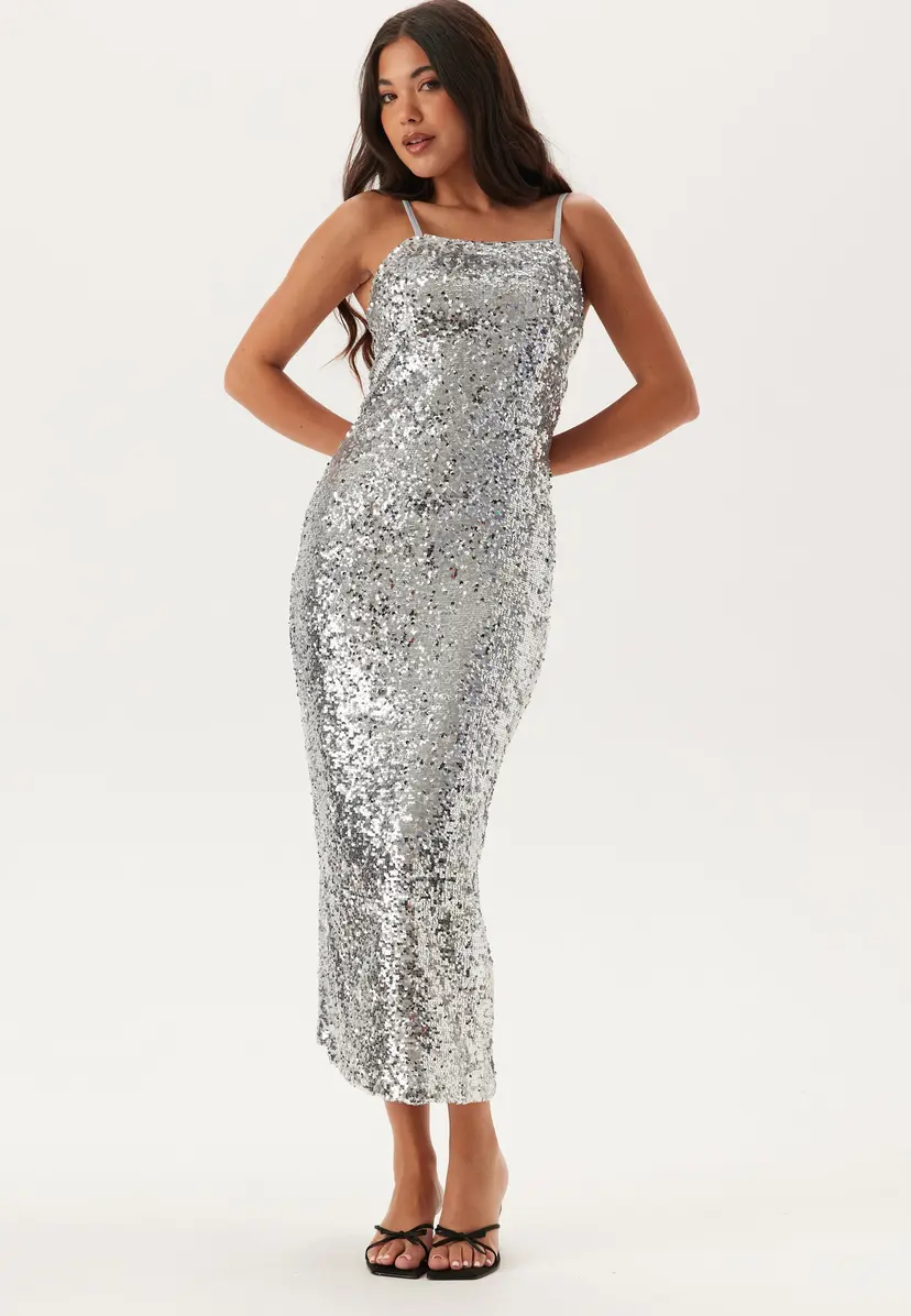 Bubbleroom Sequin Strap Dress