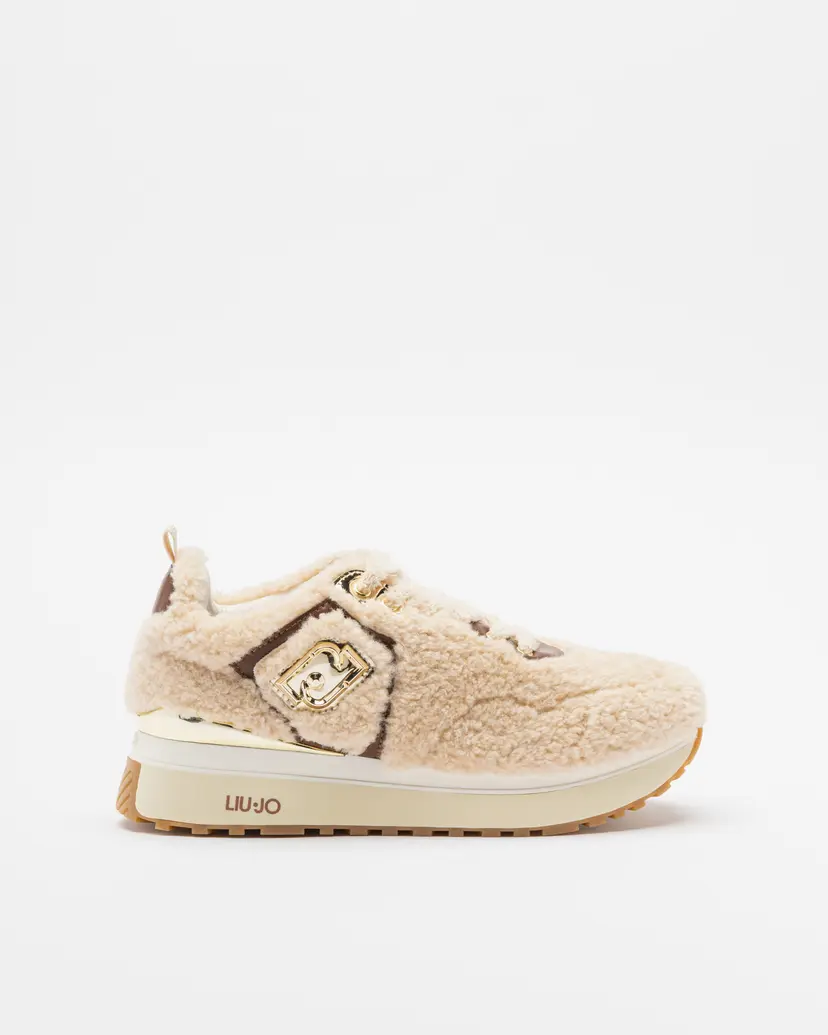 Liu Jo Liu Jo Maxi Wonder Fur Beige Sneakers