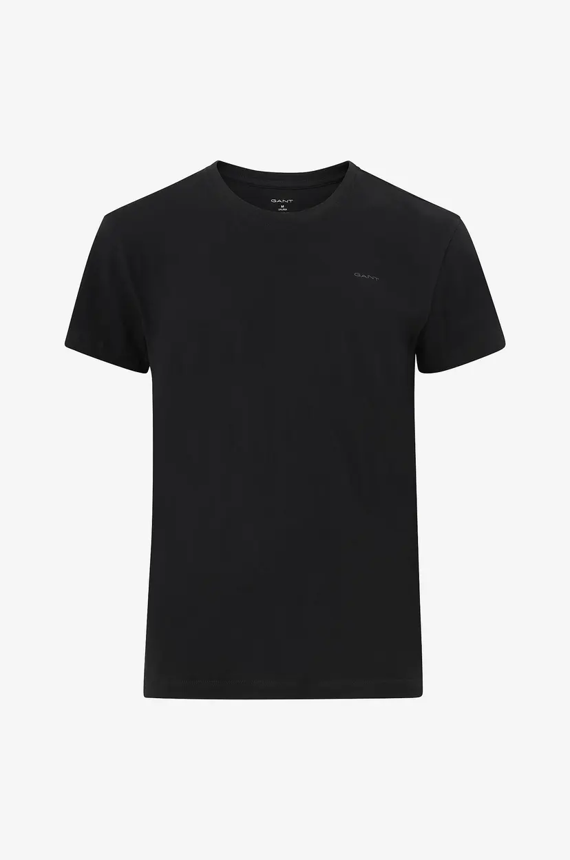 GANT T-skjorte C-neck 2-pakning - Svart