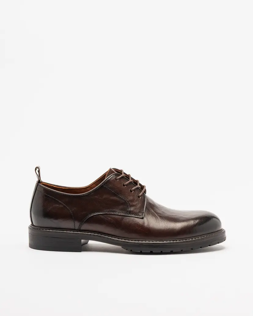 PROF PROF B1-HS2409-3 Brown Derby shoes