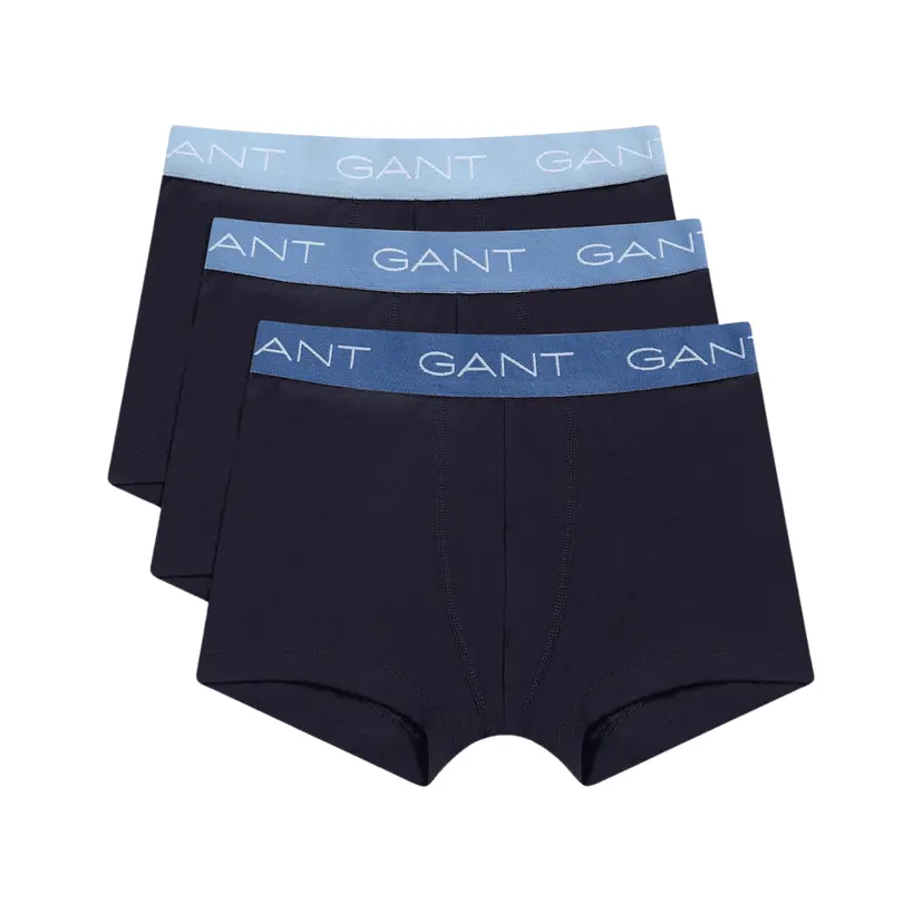 GANT Gant - Boxere 3-pk Contrast Waistband Evening Blue