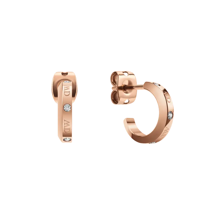 Daniel Wellington Rose Gold Earrings Classic Lumine | DW