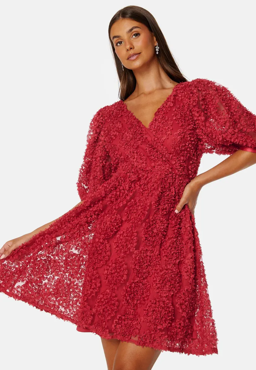 Bubbleroom Occasion 3D Puff Sleeve Dress