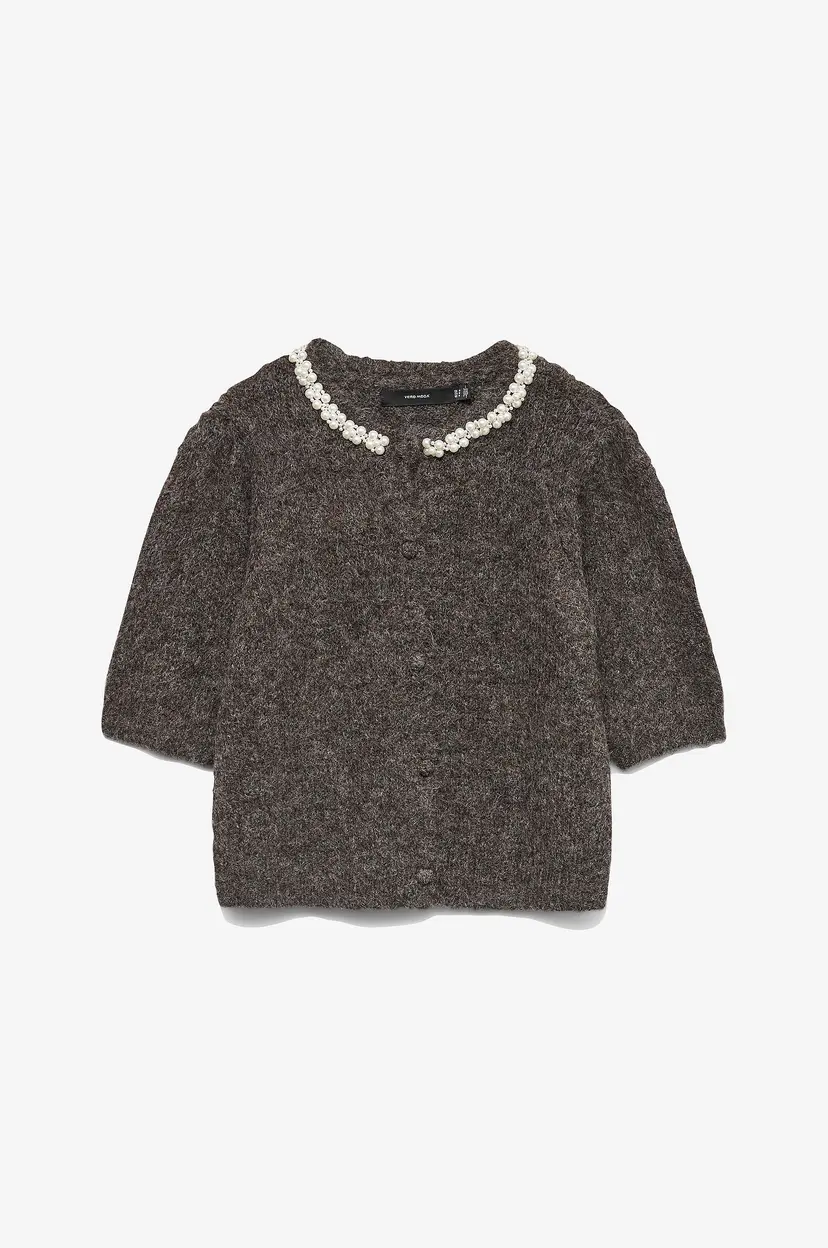 Vero Moda Kardigan vmOcean 2/4 O-neck Jewellery - Brun