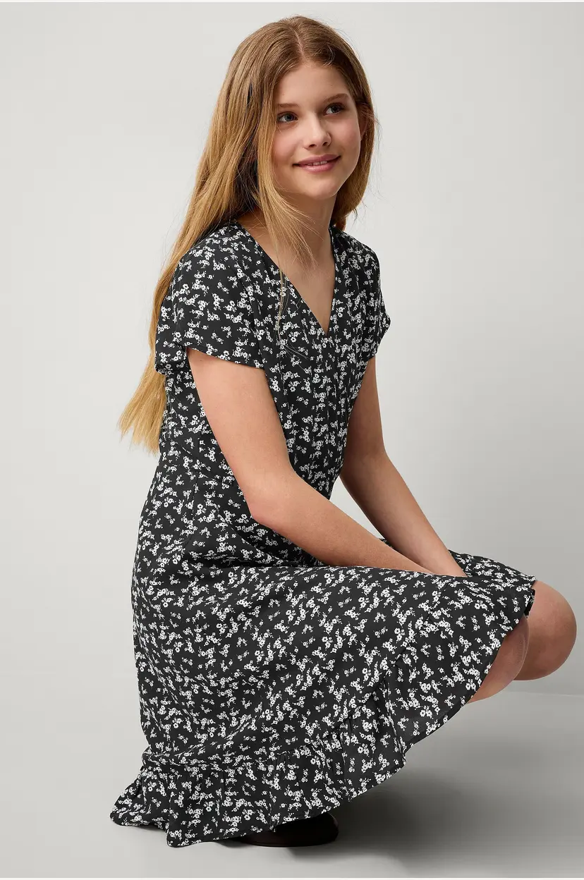 Ellos Collection Omslagskjole Sandy B Girl - Svart